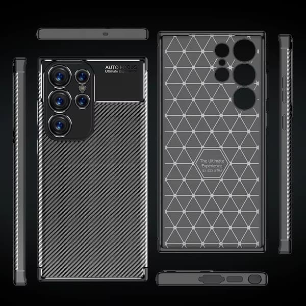 Samsung S25 Ultra Stöttåligt Slimmat Skal FullCarbon V4