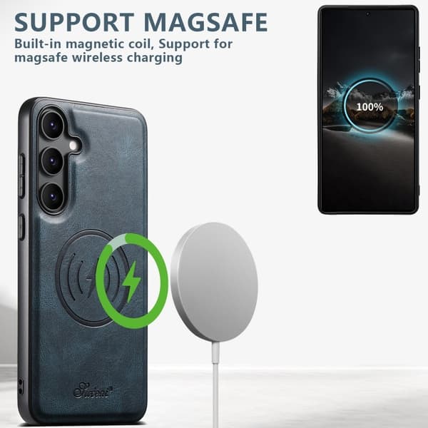 Suteni™ 2in1 Magsafe Skal med Korthållare Samsung S25 Plus - Blå