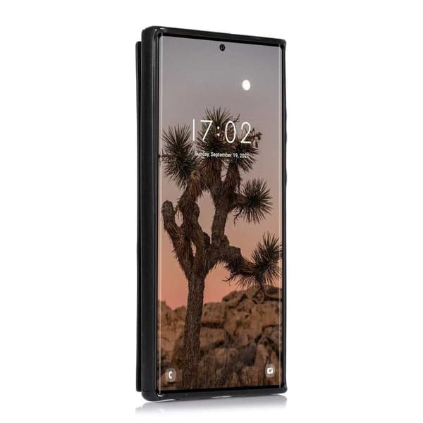 Samsung S25 Ultra Stöttåligt Skal Korthållare 3-FACK Flippr V2 - Svart