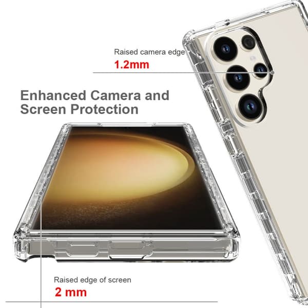 Samsung S25 Ultra Heltäckande Premium 3D Skal 3in1 ThreeSixty Clear
