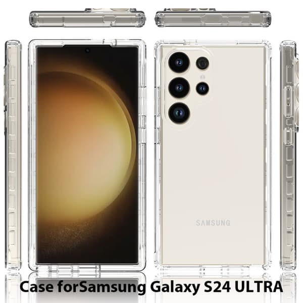 Samsung S25 Ultra Heltäckande Premium 3D Skal 3in1 ThreeSixty Clear