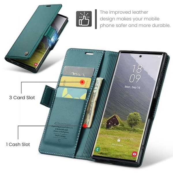CaseMe Skin Pro Fodral Samsung S25 Ultra - Grön