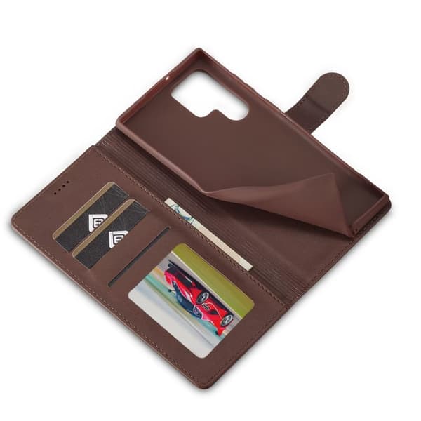 LC.IMEEKE Plånboksfodral Samsung S25 Ultra - Mörkbrun