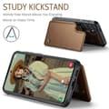 Miniatyrbild 5 av 6: CaseMe Stöttåligt Skal Korthållare Stativ 4-Fack Samsung S25 Plus Brun