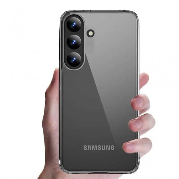 Samsung S25 Plus Stöttåligt Genomskinligt Skal Simple