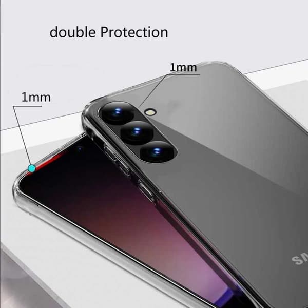 Samsung S25 Plus Stöttåligt Genomskinligt Skal Simple