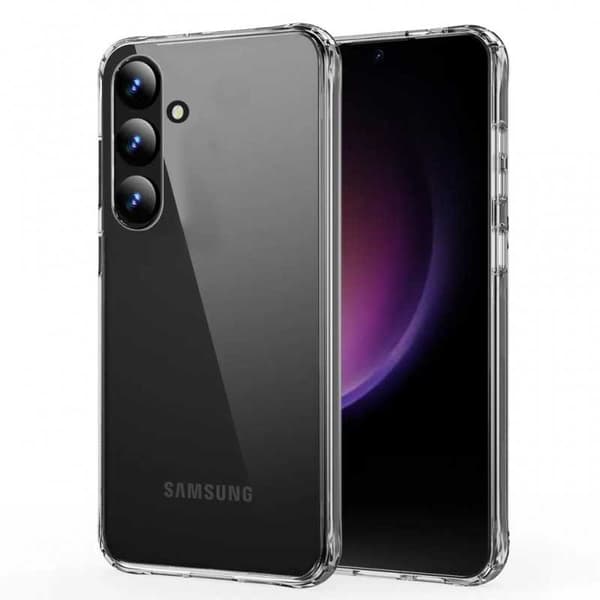 Samsung S25 Plus Stöttåligt Genomskinligt Skal Simple