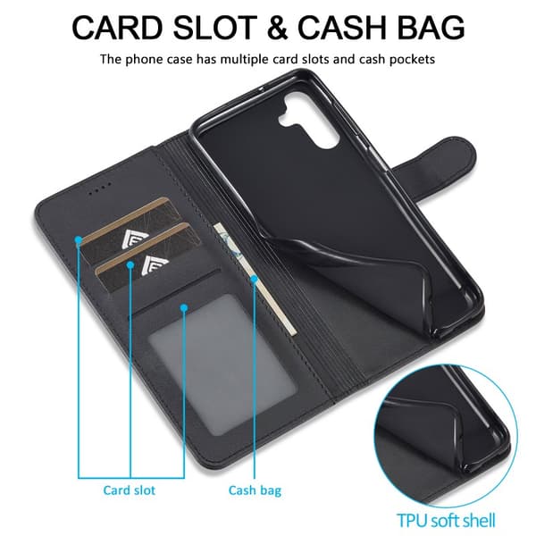 LC.IMEEKE Plånboksfodral Samsung S24 FE - Svart