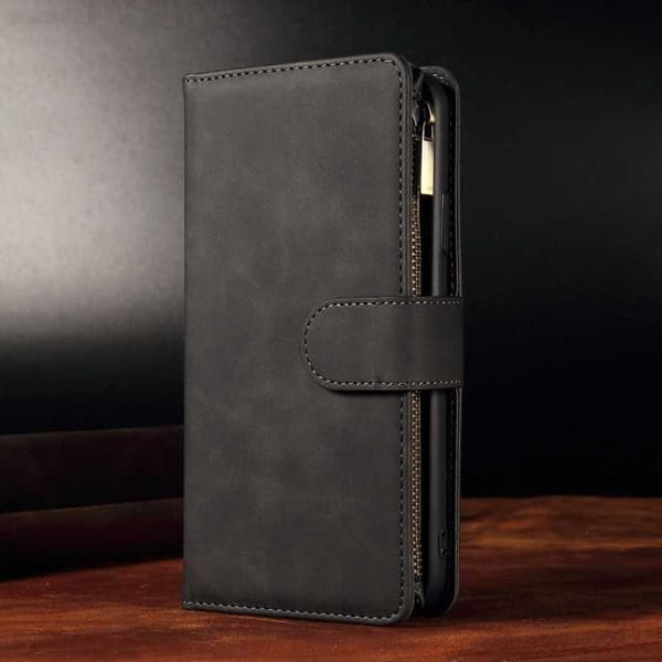 Samsung S25 Multifunktionellt Plånboksfodral Zipper 8-Fack