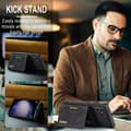 Miniatyrbild 9 av 11: 8-FACK Samsung S25 Stöttåligt Skal med Magnetisk Korthållare DG.MING Detach