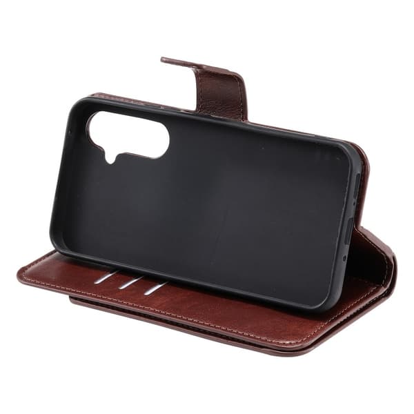 Samsung S25 Praktisk Plånboksfodral med 12-Fack Array V4 - Brun