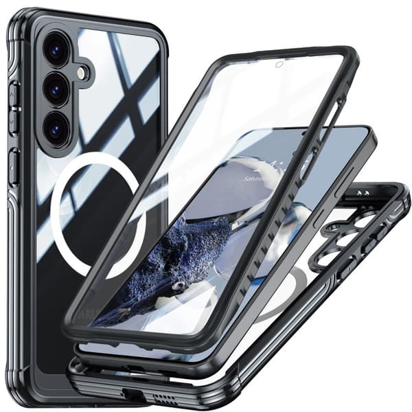 Samsung S25 Heltäckande Magsafe Premium 3D Skal 3in1 ThreeSixty
