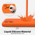 Miniatyrbild 3 av 6: iPhone 11 Gummibelagd Skal Kameraskydd Liquid - Orange