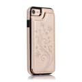 Miniatyrbild 3 av 6: iPhone 7 / 8 / SE 2020 2022 Stöttåligt Skal Korthållare 3-FACK Flippr V2 - Guld