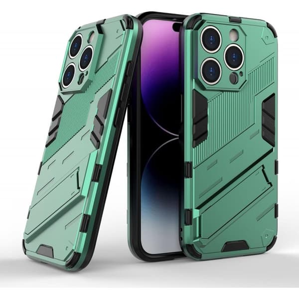 iPhone 16 Pro Max Stöttåligt Skal med Kickstand ThinArmor V2 - Grön