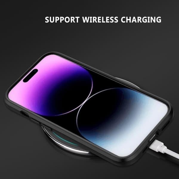 iPhone 16 Pro Stöttåligt Skal med Kickstand ThinArmor V2 - Orange