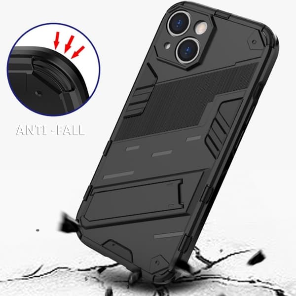 iPhone 16 Pro Stöttåligt Skal med Kickstand ThinArmor V2 - Orange