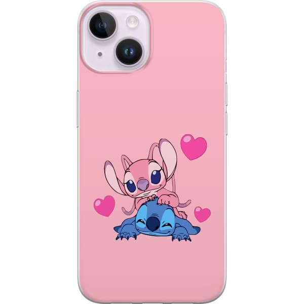 Apple iPhone 14 Gennemsigtig cover Valentins Dag Stitch