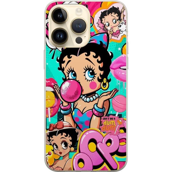 Apple iPhone 14 Pro Max Gjennomsiktig deksel Betty Boop