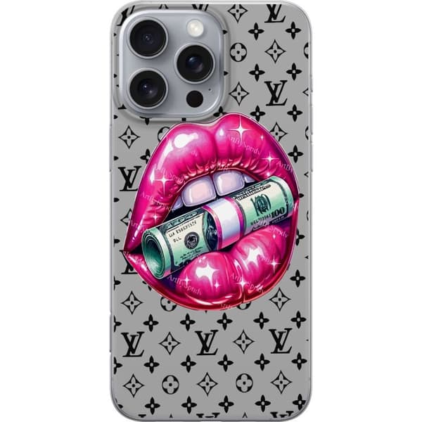 Apple iPhone 16 Pro Max Gjennomsiktig deksel LV Money Lip