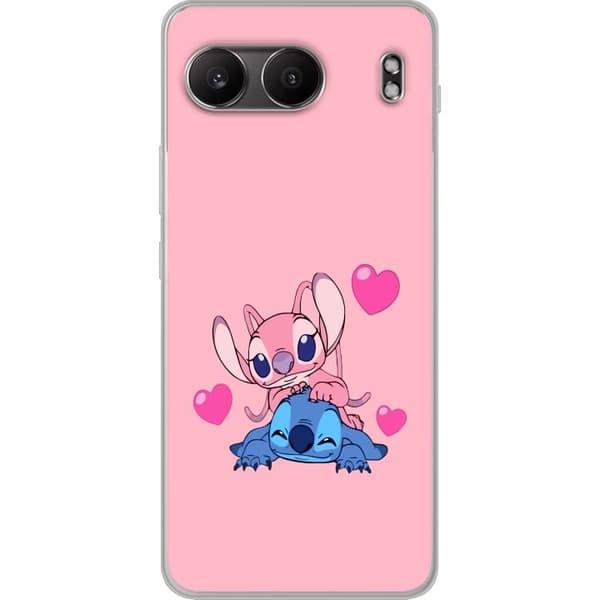OnePlus Nord 4 Gennemsigtig cover Valentins Dag Stitch