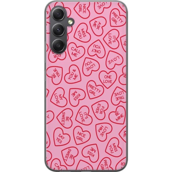 Samsung Galaxy A16 5G Gennemsigtig cover Valentinsdag 2025