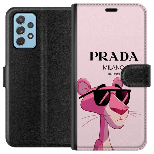 Samsung Galaxy A52 5G Lompakkokotelo Prada Ruusupantteri
