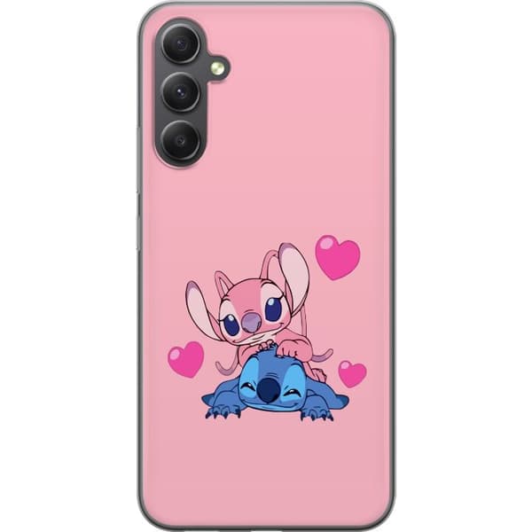 Samsung Galaxy A05s Läpinäkyvä kuori Ystävänpäivä Stitch