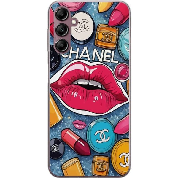 Samsung Galaxy A14 5G Läpinäkyvä kuori Chanel Lips