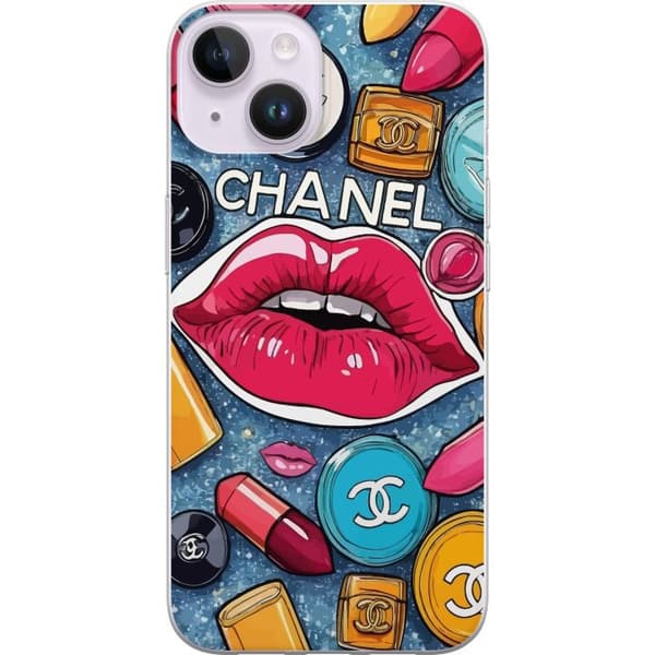 Apple iPhone 15 Läpinäkyvä kuori Chanel Lips