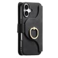 Pikkukuva 1 / 6: INF Lompakkokotelo iPhone 16 Plus -puhelimelle, jossa on sormuspidike
