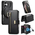 Miniatyrbilde 2 av 6: INF iPhone 15 Pro lommebokdeksel med ring og stativ, magnetisk flip-skinnveske