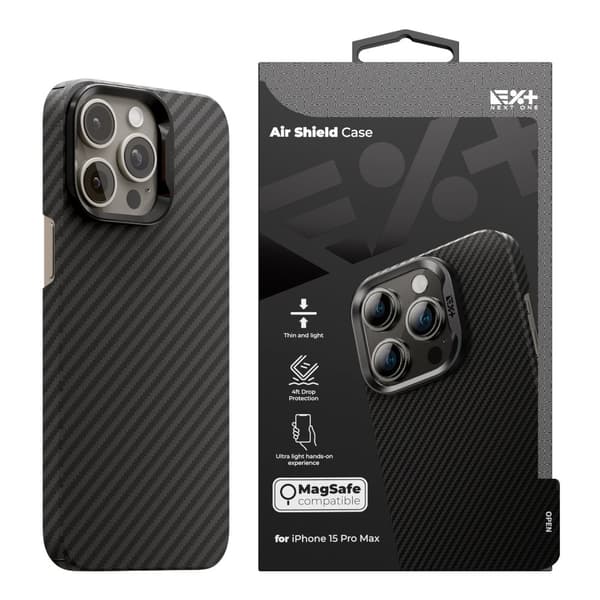 NEXT ONE AirShield MagSafe Carbon iPhone 15 Pro Max etui