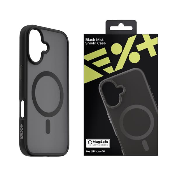 NEXT ONE Mist Shield MagSafe iPhone 16 -kotelo musta