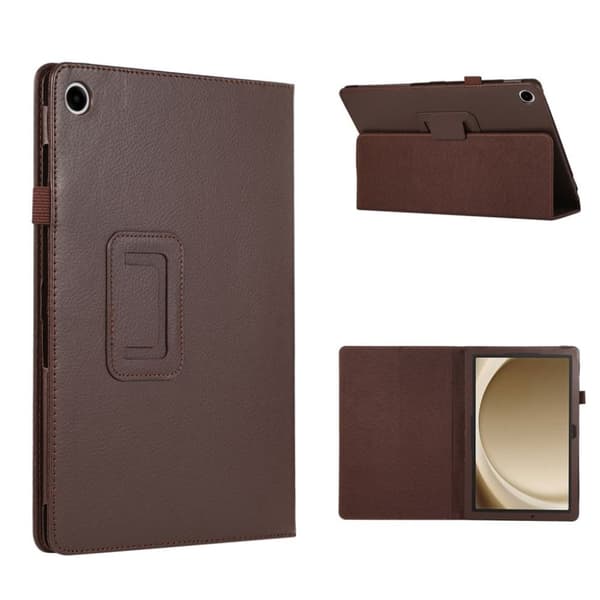 Samsung Galaxy Tab A9 Plus Fodral i PU-läder - Brun