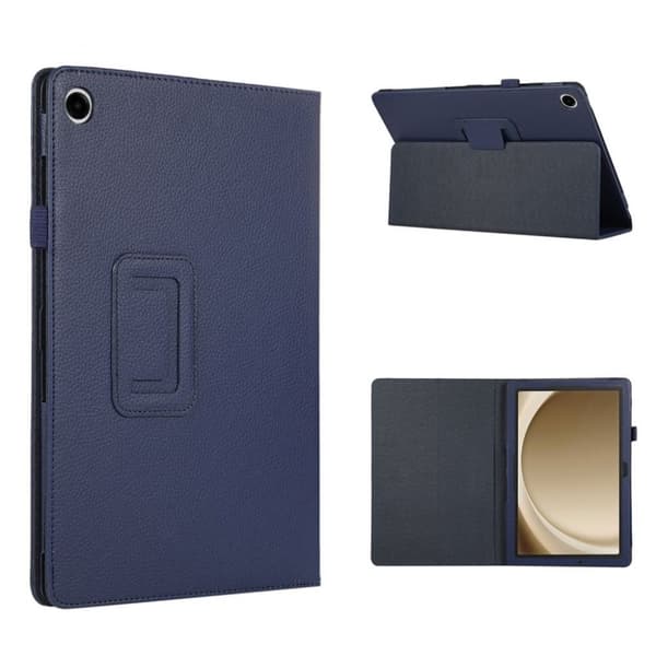 Samsung Galaxy Tab A9 Plus Cover i PU-läder - Mörkblå
