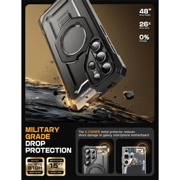 SUPCASE UB Grip cover Samsung Galaxy S25 Ultra - Sort