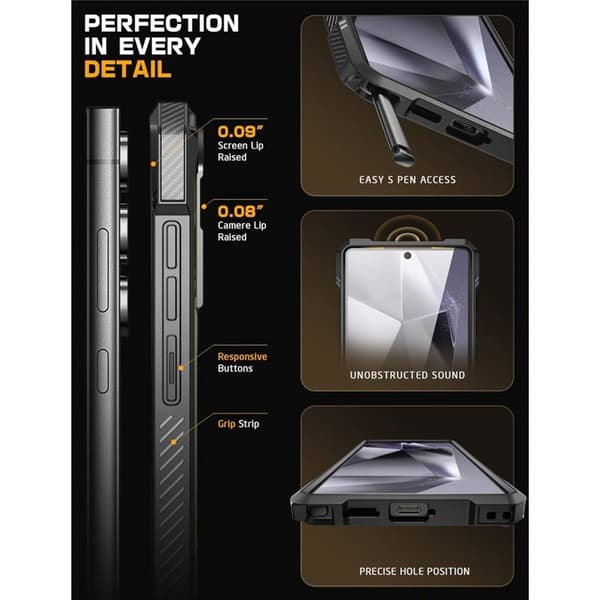 SUPCASE UB Grip cover Samsung Galaxy S25 Ultra - Sort