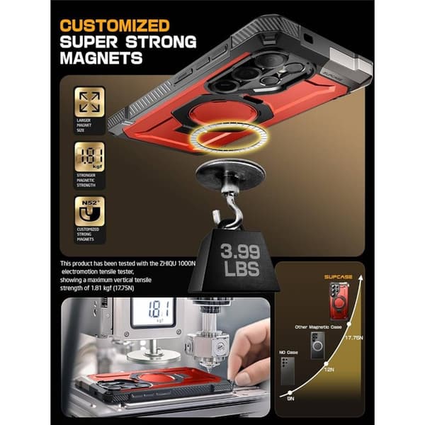 SUPCASE UB Grip skal Samsung Galaxy S25 Ultra - Ruddy