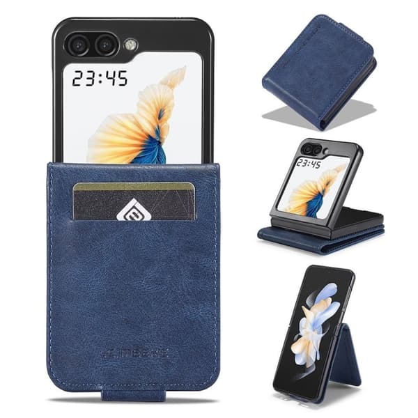 LC.IMEEKE Samsung Galaxy Z Flip6 5G skal med korthållare - Blå