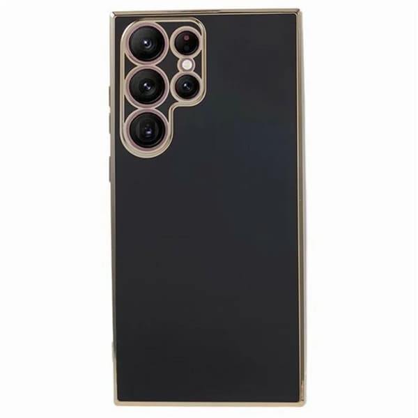 Samsung Galaxy S25 Ultra Skal med gulddetaljer - Svart