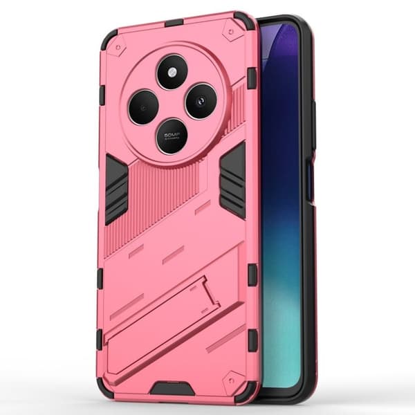 Xiaomi Redmi 14C / 14R / POCO C75 Skal med stativ - Rose