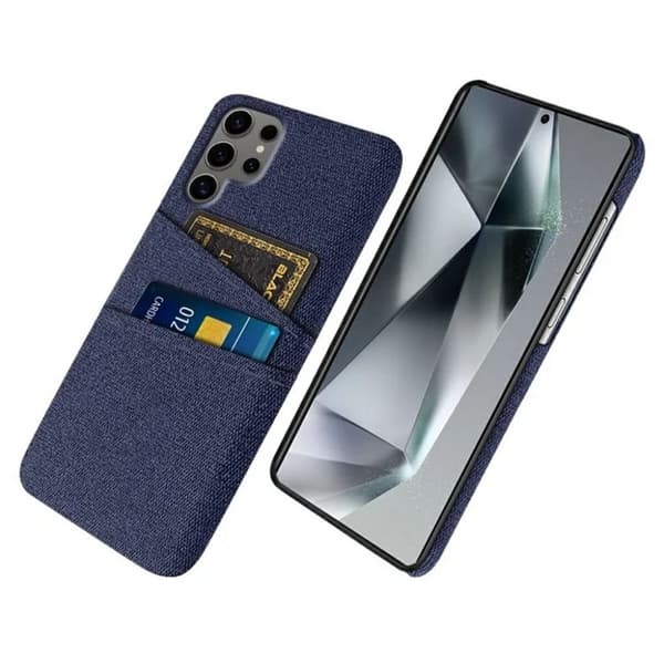 Samsung Galaxy S25 Ultra Skal med kortfack - Blå