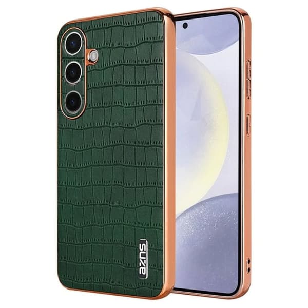AZNS Samsung Galaxy S25 Skal med krokodilmönster - Grön