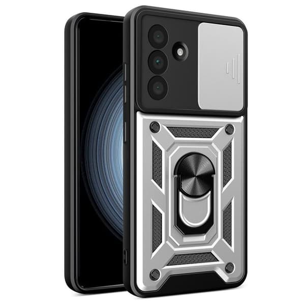 Samsung Galaxy A56 5G Skal med Ringhållare - Silver
