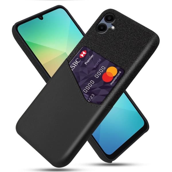 Samsung Galaxy A06 Skal med Kortfack - Svart
