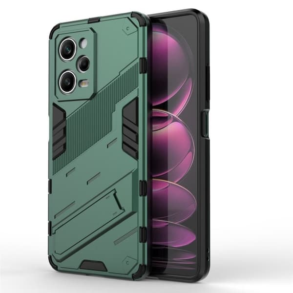Xiaomi Redmi Note 12 Pro 5G Skal med Stativ - Grön