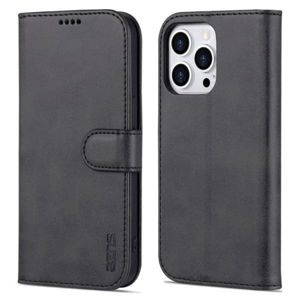 AZNS iPhone 16 Pro Plånboksfodral - Svart