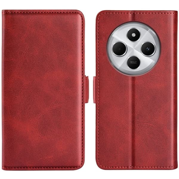 Xiaomi Redmi 14C / 14R / POCO C75 Plånboksfodral - Röd