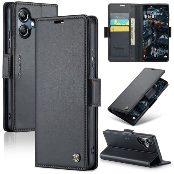 CASEME 023 Samsung Galaxy A06 Plånboksfodral - Svart
